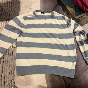 JCREW Blue and White Long Sleeve M